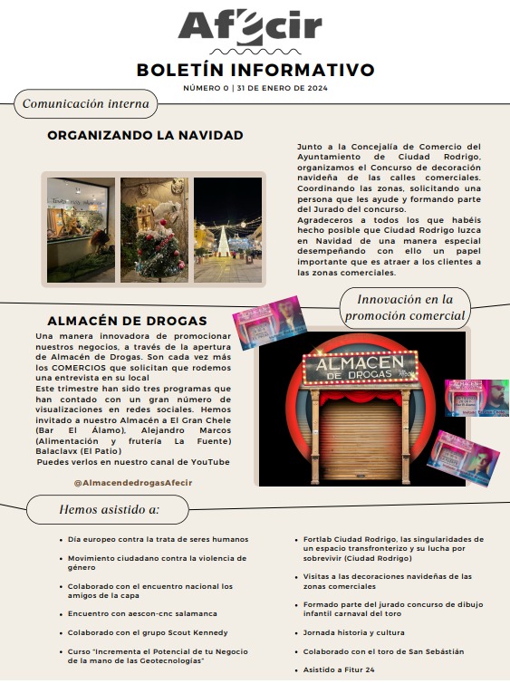 Boletín informativo número 0